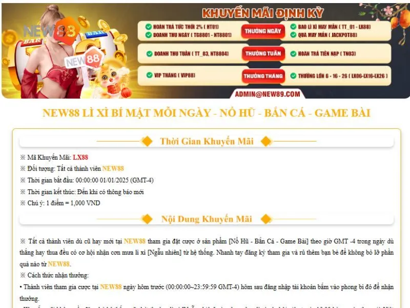 Chỉ cần cược trên Nổ hũ bắn cá game bài là nhận ngay lì xì