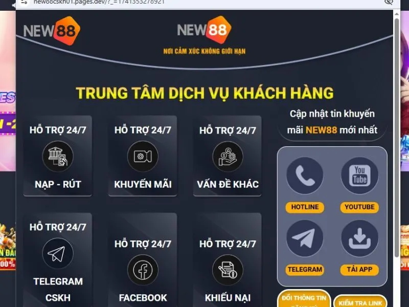 Dịch vụ liên hệ của New88 được đánh giá cao về chất lượng