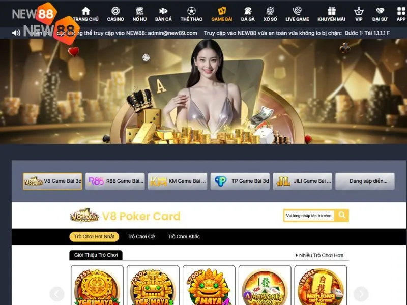 Game bài New88 quy tụ nhiều tay bài tham gia